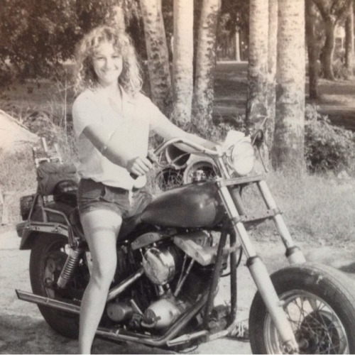 “1983. I bought this bike as a wrecked basket case. My first Harley and I scrounged the parts and pu