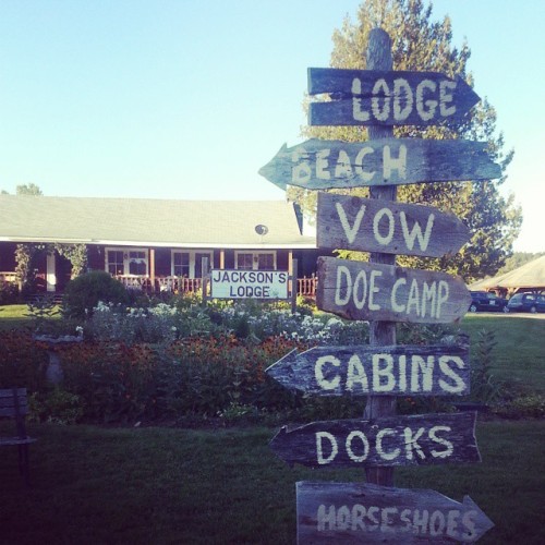Arrived for Doe Camp at Jackson Lodge, Vermont.