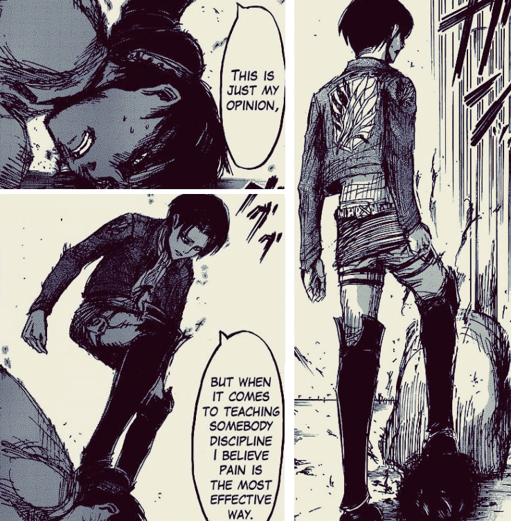 staticraining-deactivated202006:  A photoset of Rivaille beating the shit out of