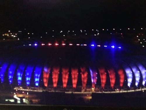 onlyssweetdreams:Paris turned out the lights as a sign of mourning, but the rest of the world lit th