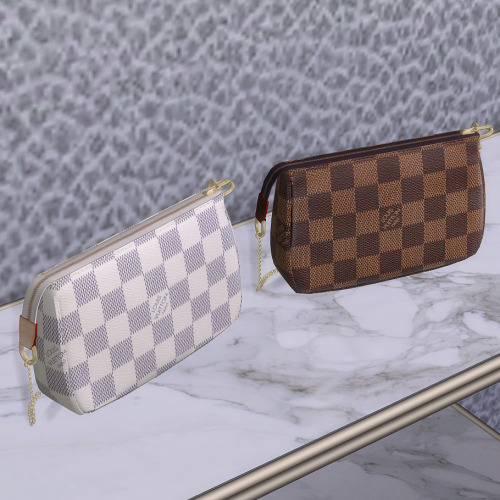 xplatinumxluxexsimsx: LV Mini Pochette Vol.2Damier Ebene &amp; Damier Azur Canvas’DOWNLOAD