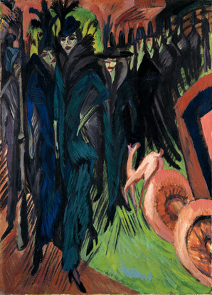 Three 1914 paintings by Ernst Ludwig Kirchner;“Potsdamer Platz” “Straßeszene&rdquo
