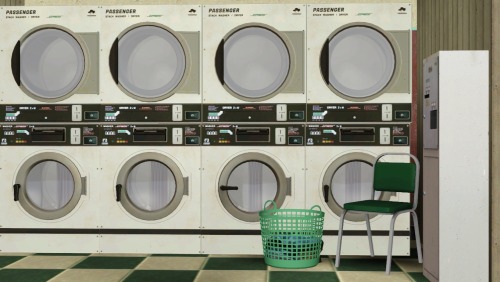 houseof84sims:Boroughsburg Laundromat I made a lot for @potato-ballad-sims world Boroughsburg. 