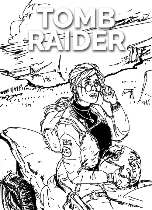 TOMB RAIDER InktoberDigital version. Tomb Raider comic covers.#2 - Second 10 daysps. Let me know whi