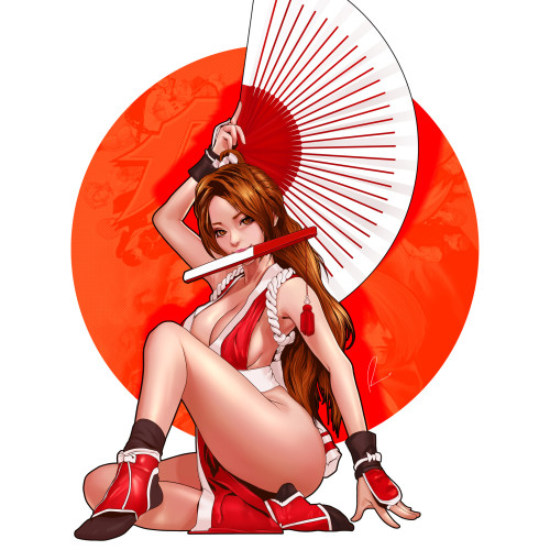 dalinscar:  Mai Shiranui by Fei Teng https://www.artstation.com/teng-fei