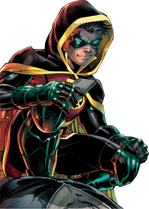 thebatbaes:[ Transparent ][ Damian Wayne as Robin, from Jim Lee’s cover for Detective Comics #1000 ]