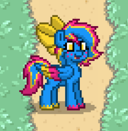 I miiiight have made pansexual pony on pony town. I also might be a bit excited for pride month(cate-geo)hey sameshe’s adorable. i made a pride pone too alskfdn