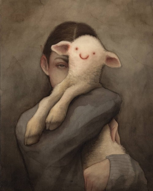 &lsquo;Lamb&rsquo; by Robert Duxbury (@robertduxburyart) • #robertduxbury #figurativear