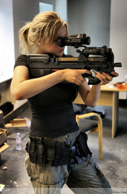 Porn Pics defense-weaponry:  Girls with Guns, part