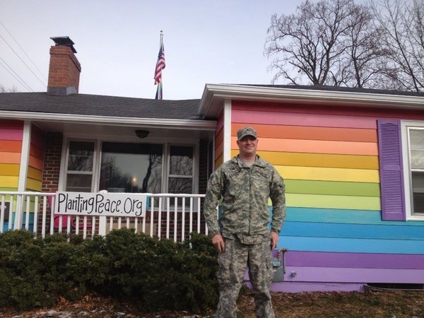 latimes:
“The colorful house opposing the Westboro Baptists
The Westboro Baptist Church has become synonymous with hate-filled and derogatory language, with publicity-grabbing stunts protesting everything from gay marriages, Catholicism to military...