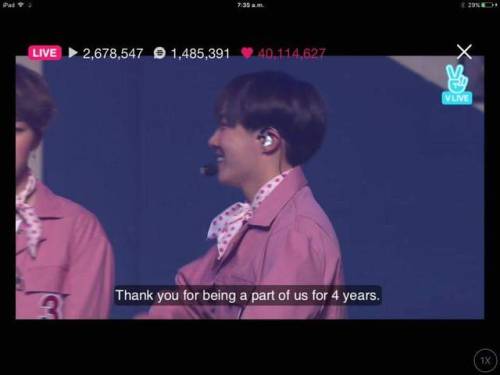 BTS, Thank you for this amazing four years of happiness and love!