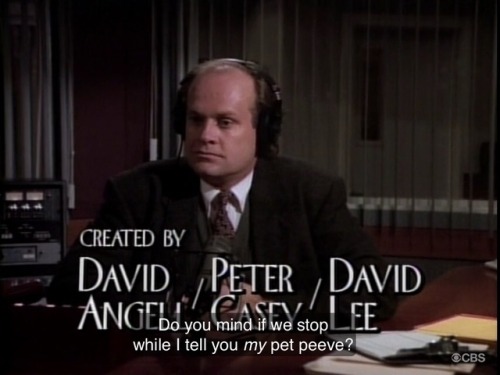 Frasier you absolute shithead.