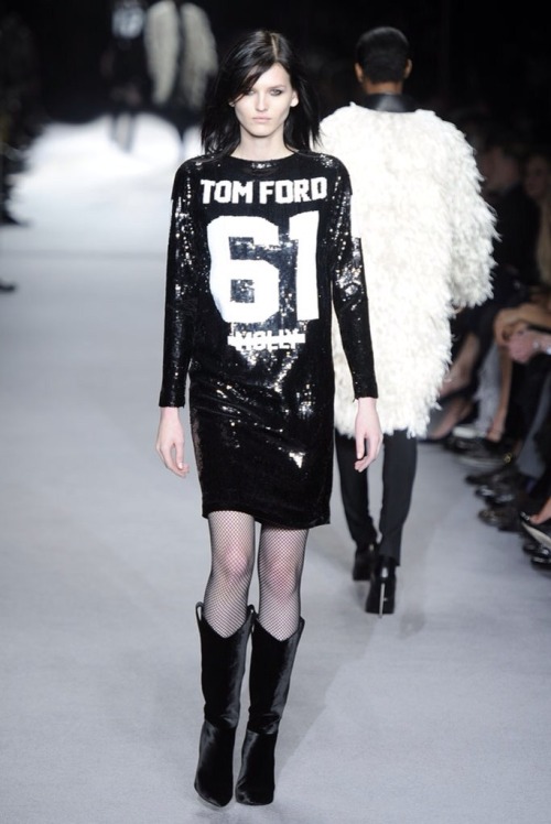 Tom Ford’s fall 2014 lineup took inspiration from the wardrobe of a powerful Wall Street femme fatal