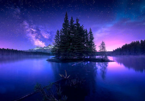 lori-rocks:  Dreamy Night in Canada … by Jesus Garcia  Would love to camp out there