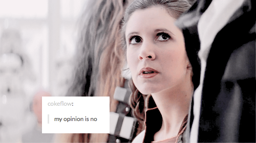 carriefishers-archive:leia organa + tumblr text posts