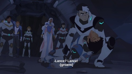 lesbianredlion: HI REMEMBER IN SEASON ONE WHERE LANCE LITERALLY ALMOST DIED SAVING CORANBECAUSE WHOE