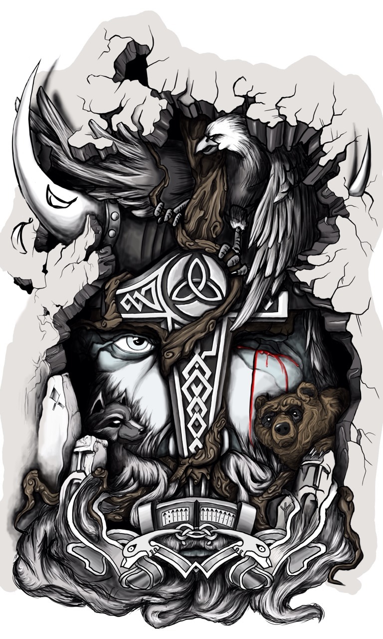 Becoming Úlfhéðinn- A Warrior's Journey: Tattoos in the style of