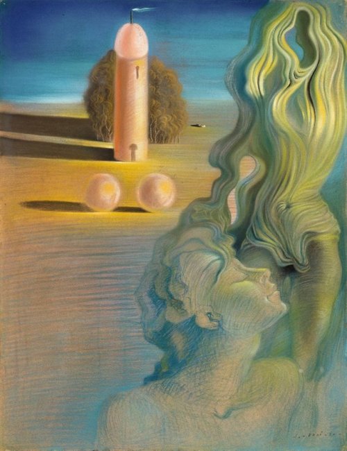 theartsyproject:Salvador Dalí, The Anthropomorphic Tower, 1930.