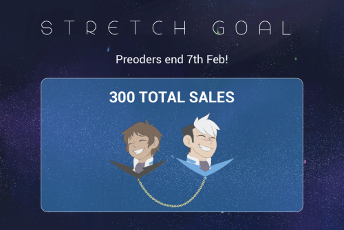 It’s 9 days more till preorders end! We need a miracle to pull off the stretch goal target, and bein