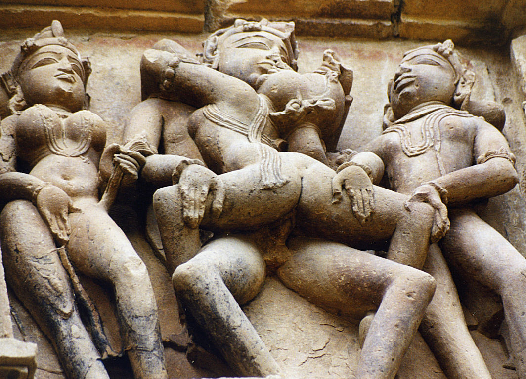 sacreddeviant:  Khajuraho Temple   You can tell what their ancestors were doing a