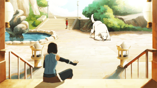 tlrledbetter:   ouiladybug: so cute. and korra looks so happy omg.  The perfect substitute