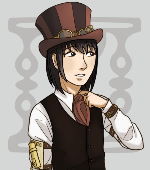 Drawing challenge day 20: draw them in steampunk! I did not design the clothes, got the ideas from o