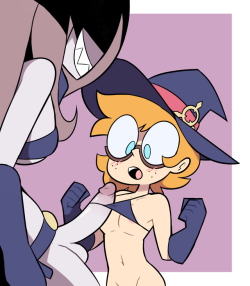 misconamour: Lotte helping out Sucy with