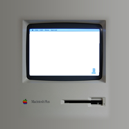 vvatervapor:  Transparent macintosh plus screen 