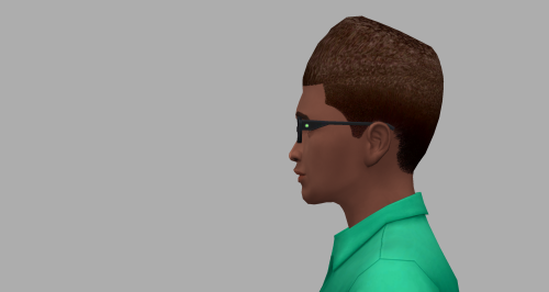 Progress on Max: hair, contacts, everyday glassesTW below. Do not read if you are not comfortable.I 