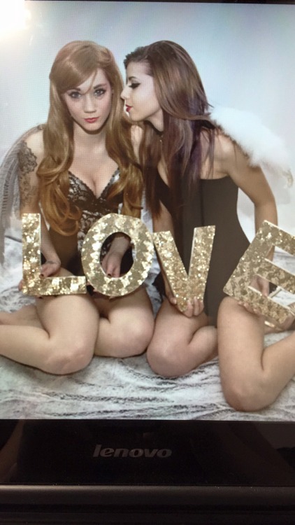 zombiebitme:  My little kitten and I doing an angel shoot from Valentine’s Day  Photos by jkmedia716