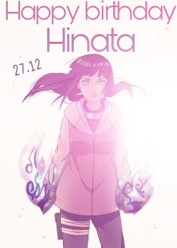 byakuganpriincess:  Happy birthday Hinata 😙💜🎂