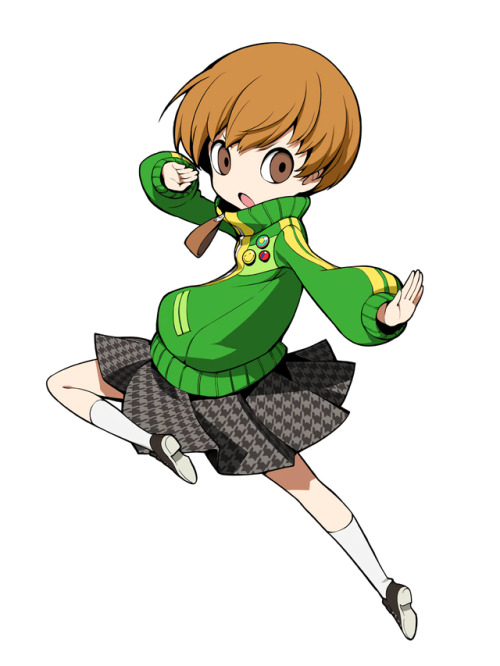Chie illustration from Persona Q2Non compressed image