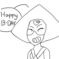 HAPPY BIRTHDAY!! Have this sketch of Peridot