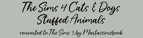 martassimsbookcc: •Click on pictures for better quality•The Sims 4 Cats & Dogs Ruffy Schnuggleki