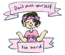 lovers-never-lose:  sharky-bandit:  it is 3:20am and i’m meant to be drawing other things but i think i needed this because i’m starting school again tomorrow. motivational grumps!  &ldquo;Don’t be a shitlord.&rdquo; Bless. 