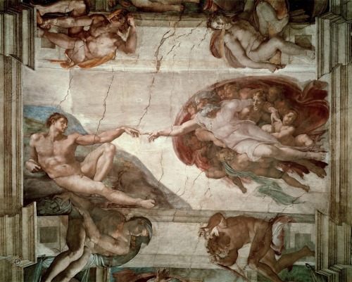 auriferis929:Michelangelo di Lodovico Buonarroti Simoni (1475 – 1564)The Creation of Adam (1511–1512