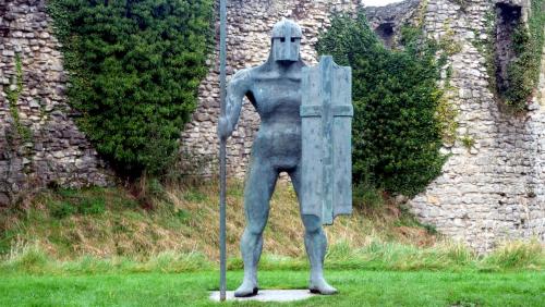 Defenders of Helmsley Castle, North Yorkshire, England.