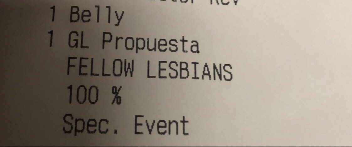 exu-lan-sis:  exu-lan-sis: guys i got free food for being gay tonight and the receipt