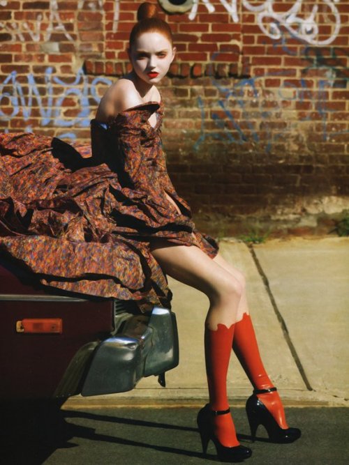 jinxproof:Lily Cole (ph. Michael Sanders)