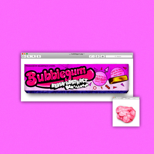 cover art: kevin abstract- bubblegum (featuring dom mclennon) [designed by @hkcovers]