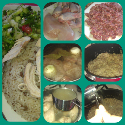 mecooker - Lebanese food Rice with chicken (رز بالدجاج) is a...