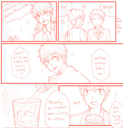 akashihuahua:  From this and this. I can’t believe I actually drew it. ;;; v ;;; First I just want to make a 4-koma comic but… things got out of hand I guess. 