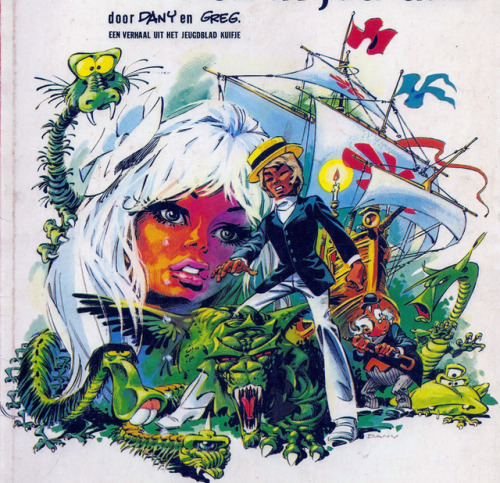 Art from fanciful 1970s Belgian comic, Roze Bottel (French: Olivier Rameau).(“Roze Bottel&rdqu