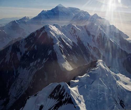 Mt. St. EliasThe sharp peak at the top of this photo is the 4th highest peak in North America, Mt. S