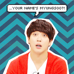 doradae:  1/∞ - Sh*t CNBLUE Says: Jung Yonghwa: (After spending a whole day with Infinite’s L) “Your name’s Myungsoo?” 