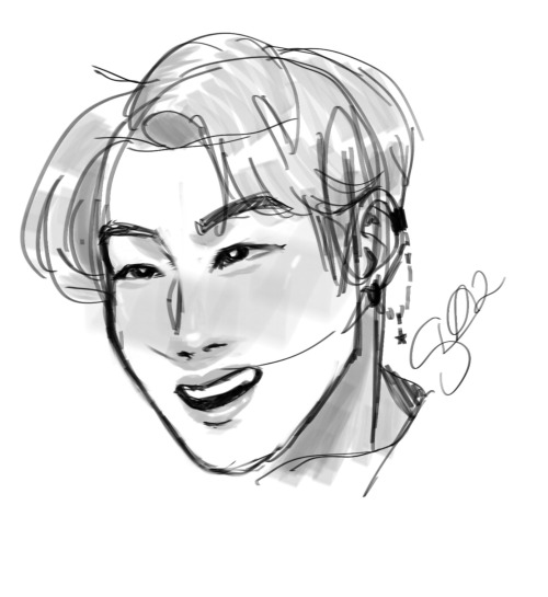 Hobi Sketches Bc Hes The Prettiest