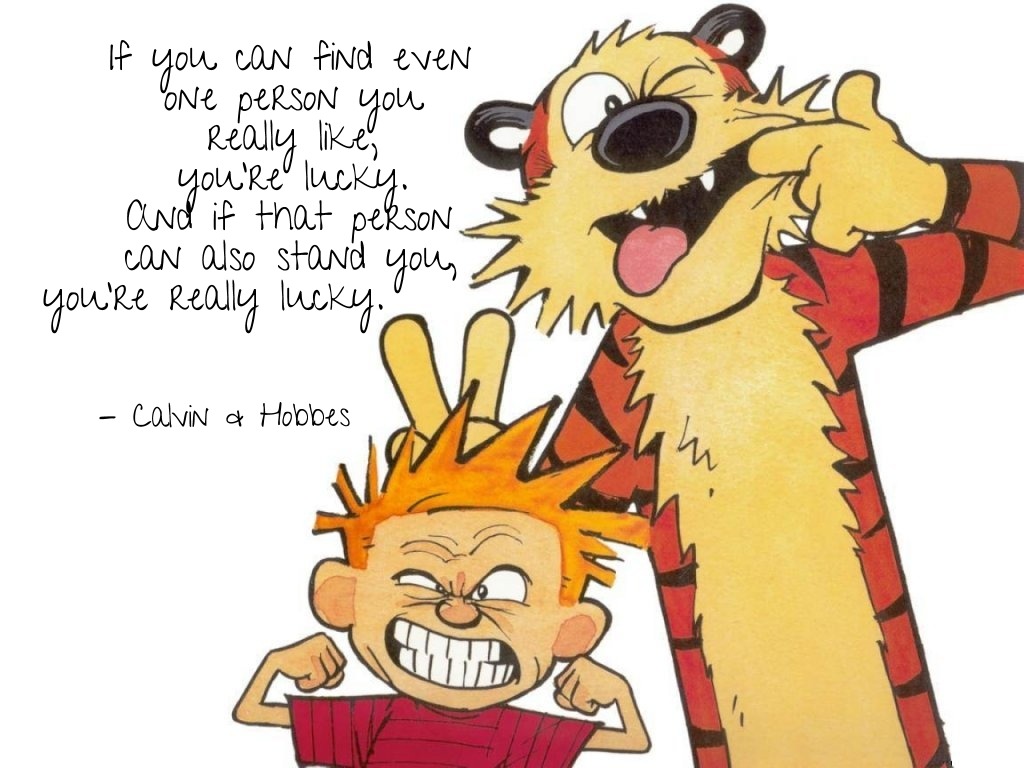 calvin and hobbes quotes on love