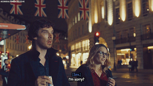 Sherlock + Sex finally doesn’t alarm him.