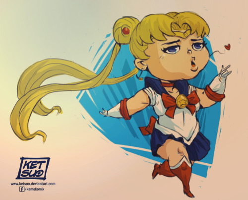 ketsuotategami:  Sailor Moon #Sketch_dailies XD