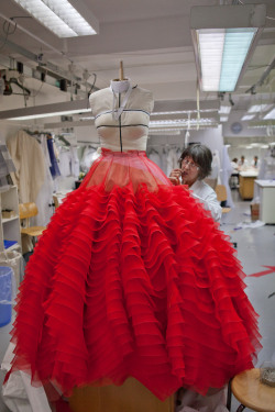 showstudio:  The flou atelier, working on